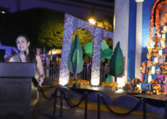 Encendido del Altar de Muertos en Querétaro